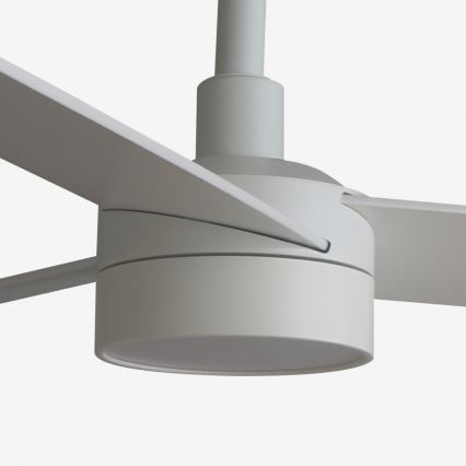 FARO 34297WT-1TW - LED Zatemnitveni stropni ventilator RUDDER L LED/18W/230V 2700/4350/6000K bela pr. 132 cm Wi-Fi Tuya + Daljinski upravljalnik