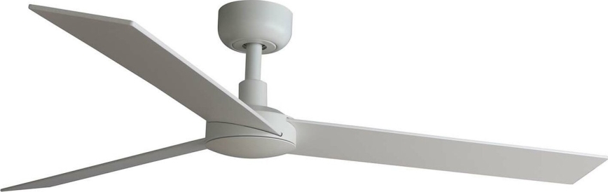 FARO 34297WT - Stropni ventilator RUDDER L bela/bež pr. 132 cm Wi-Fi Tuya + Daljinski upravljalnik