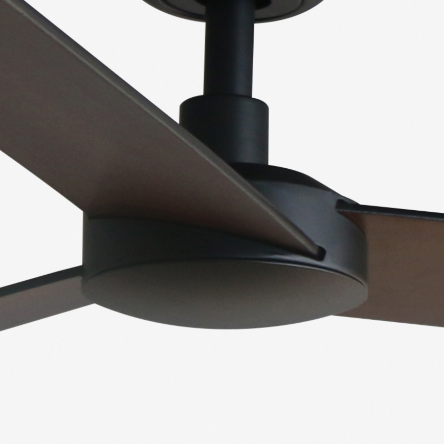 FARO 34298WP - Stropni ventilator RUDDER L črna pr. 132 cm SMART + Daljinski upravljalnik