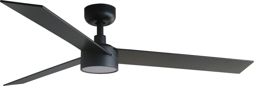 FARO 34298WT-1TW - LED Zatemnitveni stropni ventilator RUDDER L LED/18W/230V 2700/4350/6000K črna pr. 132 cm Wi-Fi Tuya + Daljinski upravljalnik