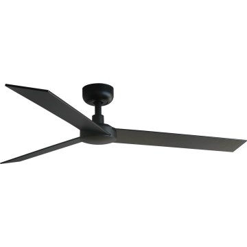 FARO 34298WT - Stropni ventilator RUDDER L črna/wenge pr. 132 cm Wi-Fi Tuya + Daljinski upravljalnik