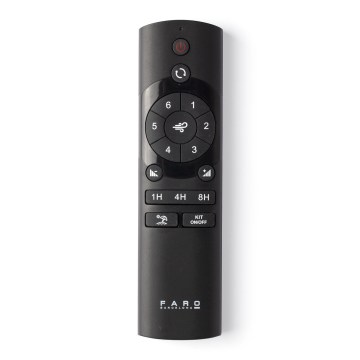 FARO 34304 - Daljinski upravljalnik za ventilatorje, 2×AAA, črn