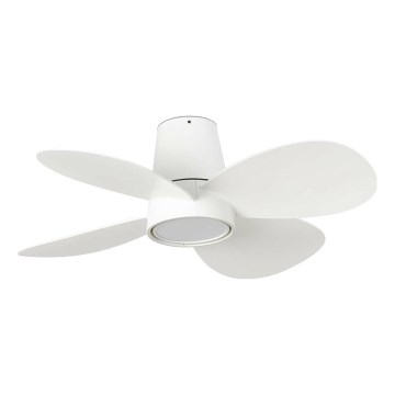 FARO 34315 - LED Zatemnitveni stropni ventilator KLOVER S LED/20W/230V 2700/4000/6500K bela pr. 80 cm + Daljinski upravljalnik