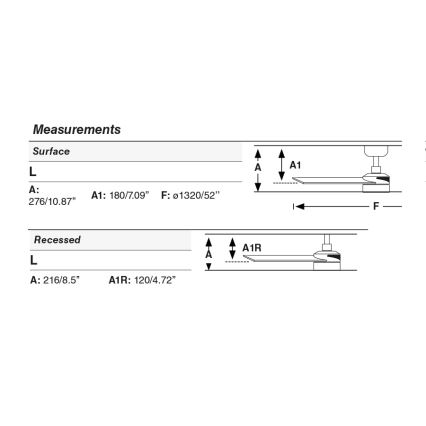 FARO 34355WT1S - LED zatemnjevalni stropni ventilator RUDDER L LED/18W/230V 2700/3000/4000K premer 132 cm bežna/bela Wi-Fi Tuya + daljinski upravljalnik