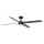 FARO 34356-1TW - LED Zatemnitveni stropni ventilator RUDDER L LED/20W/230V črna/rjava pr. 132 cm + Daljinski upravljalnik