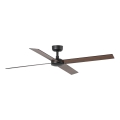 FARO 34356 - Stropni ventilator RUDDER L rjava/črna pr. 132 cm + Daljinski upravljalnik
