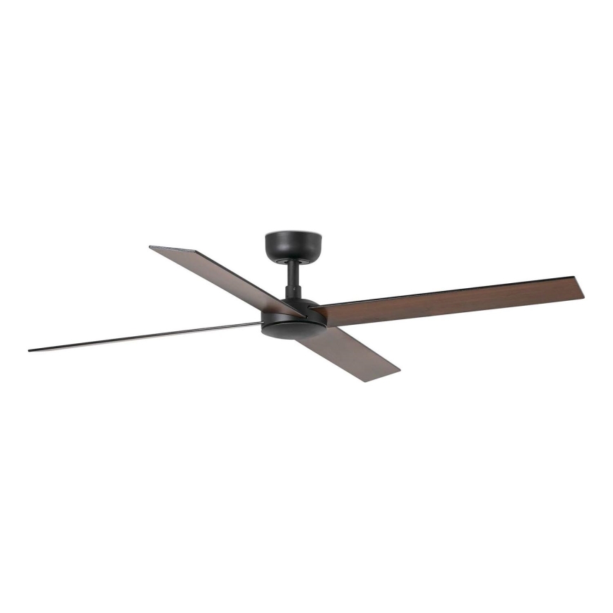 FARO 34356 - Stropni ventilator RUDDER L rjava/črna pr. 132 cm + Daljinski upravljalnik