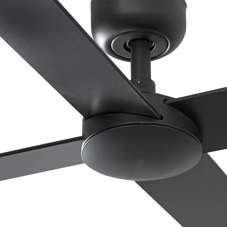 FARO 34356 - Stropni ventilator RUDDER L rjava/črna pr. 132 cm + Daljinski upravljalnik
