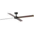 FARO 34356WT - Stropni ventilator RUDDER L rjava/črna pr. 132 cm Wi-Fi Tuya + Daljinski upravljalnik