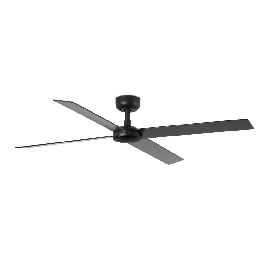 FARO 34356WT - Stropni ventilator RUDDER L rjava/črna pr. 132 cm Wi-Fi Tuya + Daljinski upravljalnik