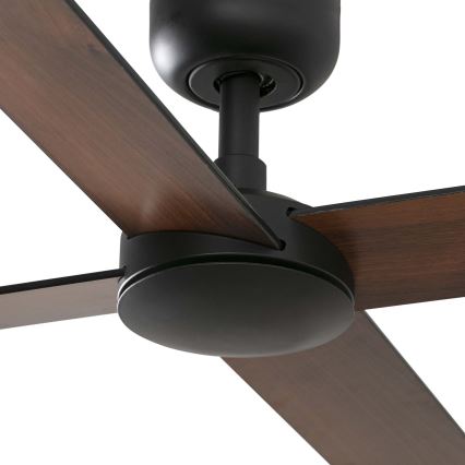 FARO 34356WT - Stropni ventilator RUDDER L rjava/črna pr. 132 cm Wi-Fi Tuya + Daljinski upravljalnik