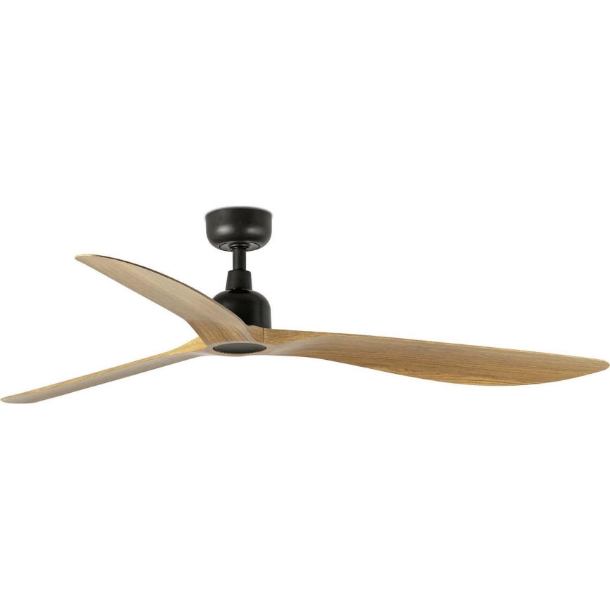 FARO 34360WT - Stropni ventilator OUTWOOD L rjava/črna pr. 150 cm Wi-Fi Tuya IP44 + Daljinski upravljalnik