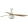 FARO 34361WT-11L - Stropni ventilator OUTWOOD L 1xE27/15W/230V rjava/bela pr. 150 cm Wi-Fi Tuya IP44 + Daljinski upravljalnik
