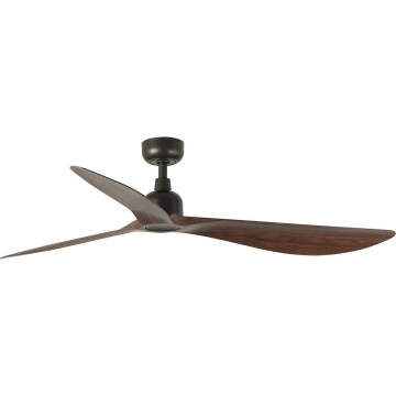 FARO 34362WT - Stropni ventilator OUTWOOD L rjava/črna pr. 150 cm Wi-Fi Tuya IP44 + Daljinski upravljalnik