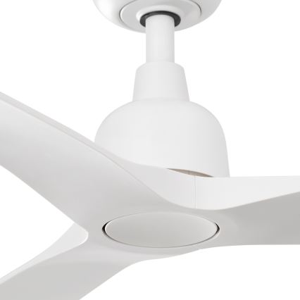 FARO 34363WT - Stropni ventilator OUTWOOD L bela pr. 150 cm Wi-Fi Tuya IP44 + Daljinski upravljalnik