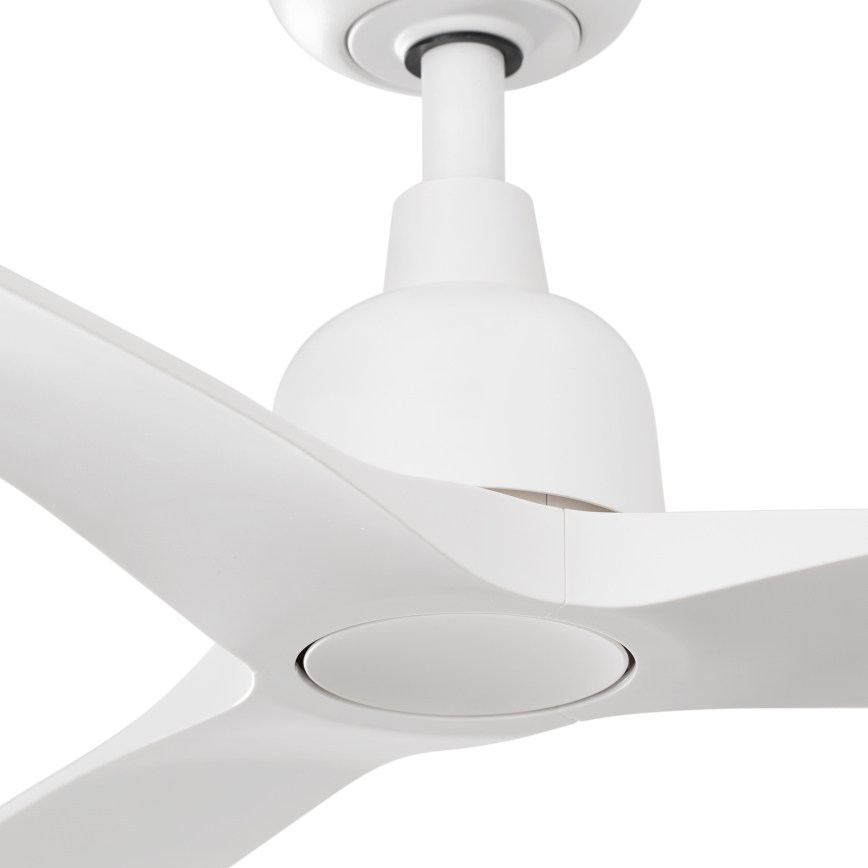FARO 34363WT - Stropni ventilator OUTWOOD L bela pr. 150 cm Wi-Fi Tuya IP44 + Daljinski upravljalnik