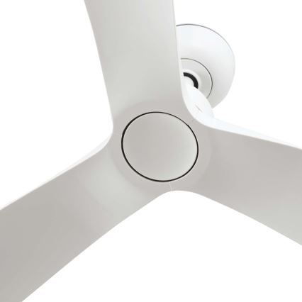 FARO 34363WT - Stropni ventilator OUTWOOD L bela pr. 150 cm Wi-Fi Tuya IP44 + Daljinski upravljalnik