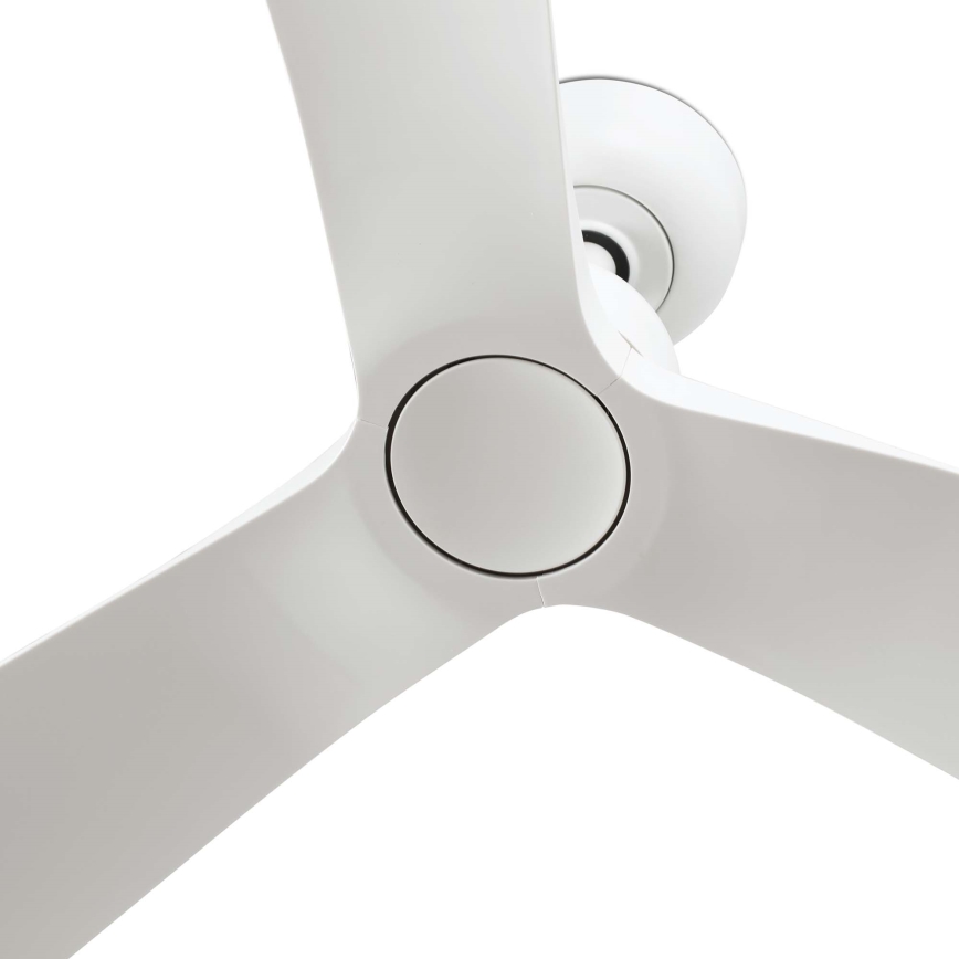 FARO 34363WT - Stropni ventilator OUTWOOD L bela pr. 150 cm Wi-Fi Tuya IP44 + Daljinski upravljalnik