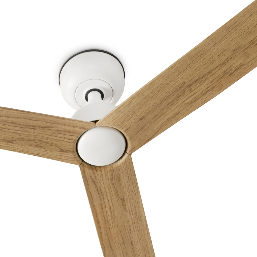 FARO 34370 - Stropni ventilator MARINE M, premer 125 cm, rjav/bel, IP44 + daljinski upravljalnik