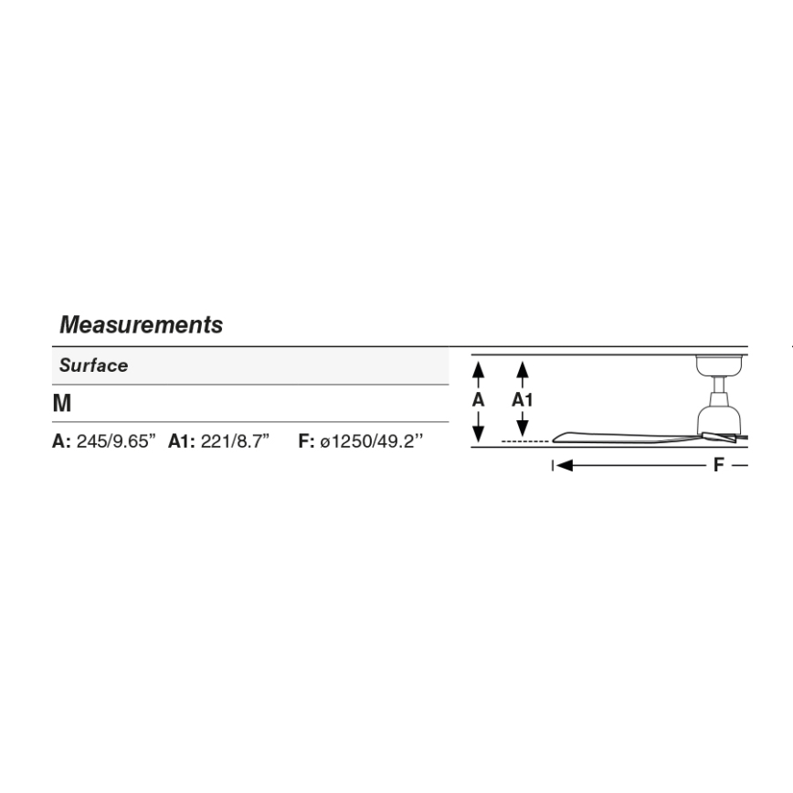 FARO 34370 - Stropni ventilator MARINE M, premer 125 cm, rjav/bel, IP44 + daljinski upravljalnik