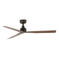 FARO 34372 - Stropni ventilator MARINE M, premer 125 cm, rjava/črna, IP44 + daljinski upravljalnik