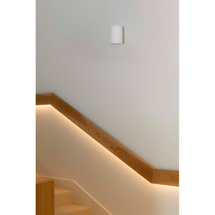 FARO 40522 - Stenska svetilka SOLE 1xGU10/8W/230V bela okrogla