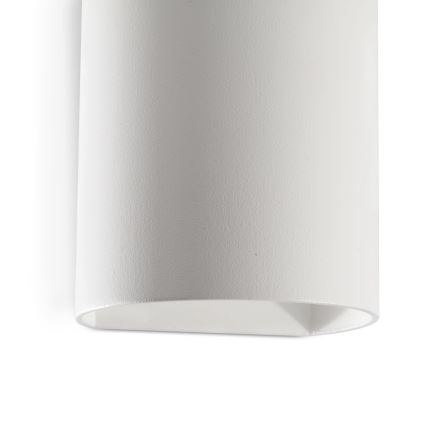 FARO 40522 - Stenska svetilka SOLE 1xGU10/8W/230V bela okrogla