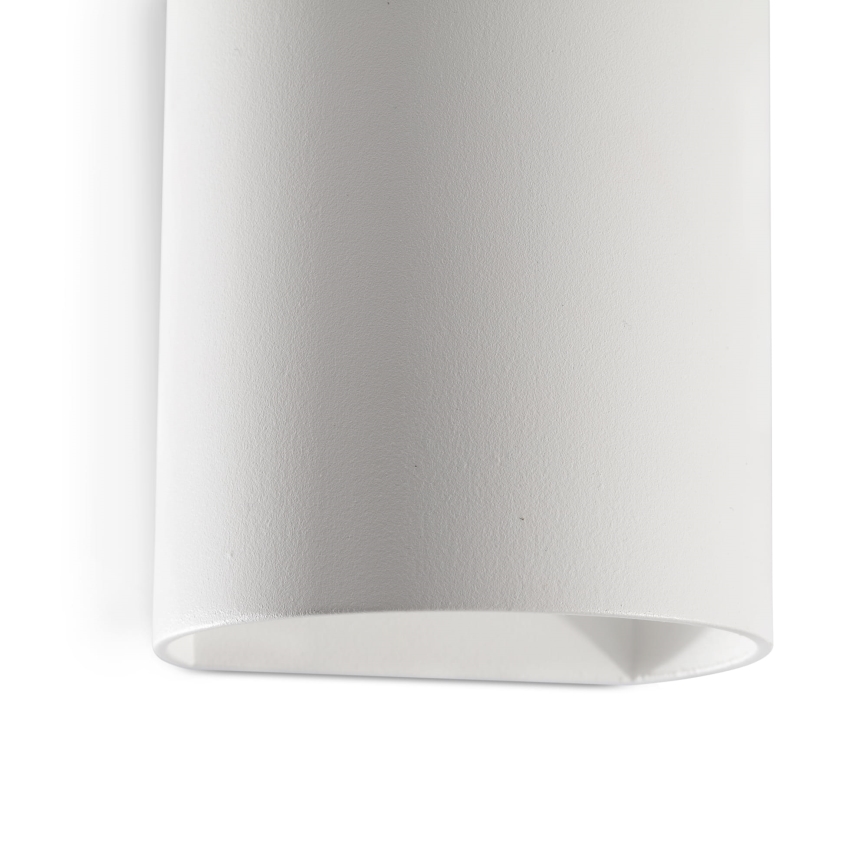 FARO 40522 - Stenska svetilka SOLE 1xGU10/8W/230V bela okrogla