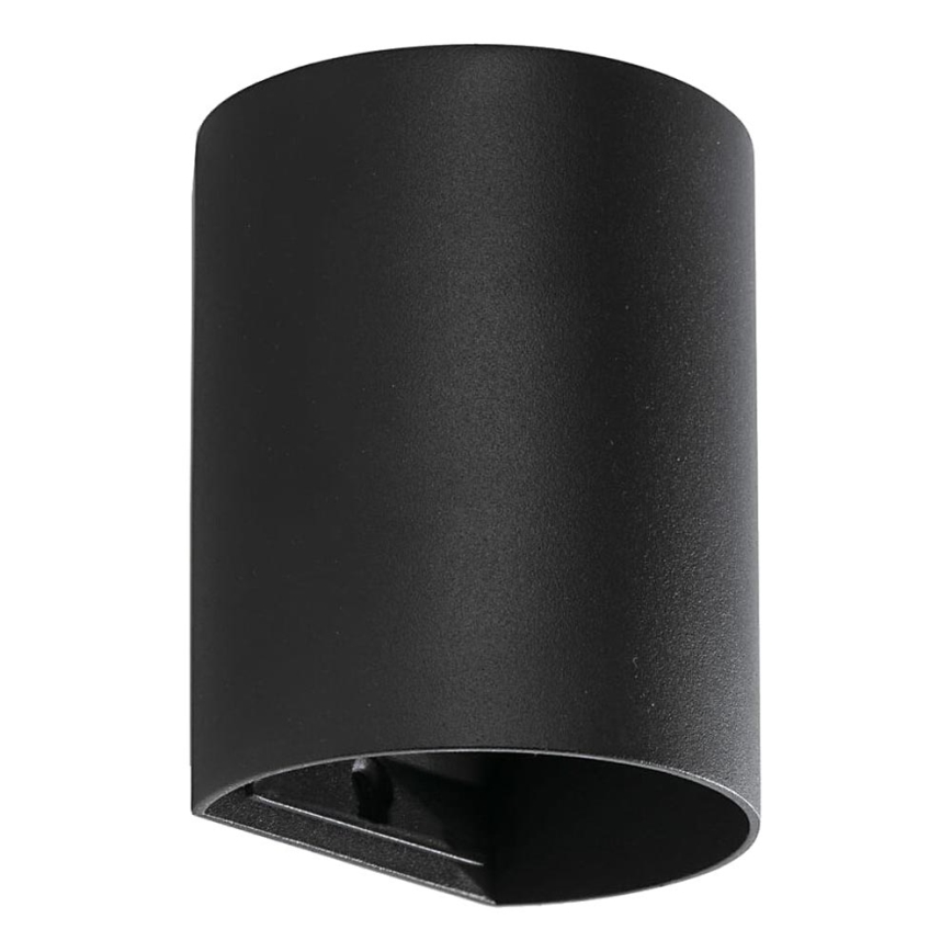 FARO 40523 - Stenska svetilka SOLE 1xGU10/8W/230V črna okrogla
