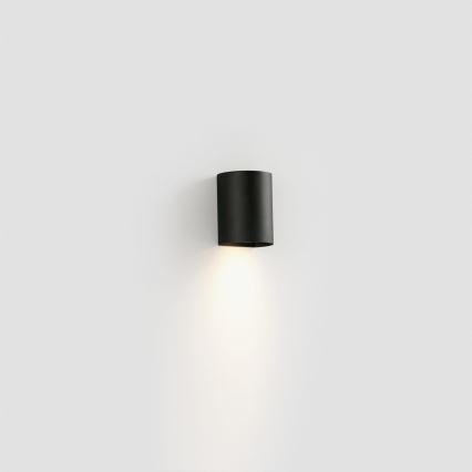 FARO 40523 - Stenska svetilka SOLE 1xGU10/8W/230V črna okrogla