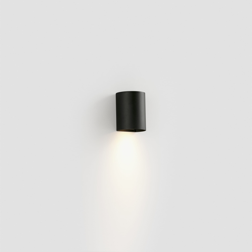 FARO 40523 - Stenska svetilka SOLE 1xGU10/8W/230V črna okrogla