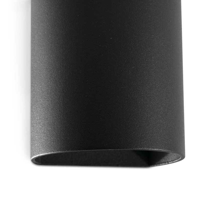 FARO 40523 - Stenska svetilka SOLE 1xGU10/8W/230V črna okrogla