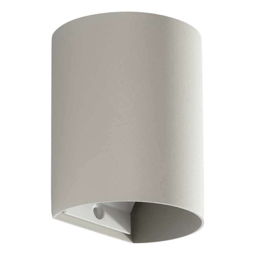 FARO 40524 - Stenska svetilka SOLE 1xGU10/8W/230V siva okrogla