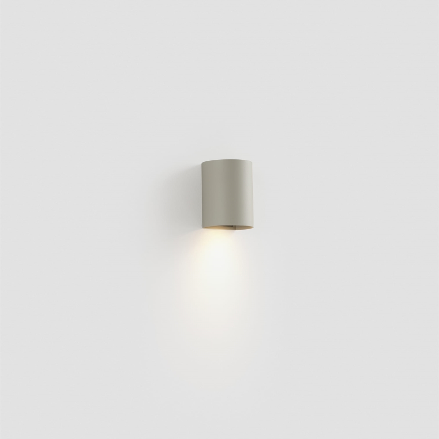 FARO 40524 - Stenska svetilka SOLE 1xGU10/8W/230V siva okrogla
