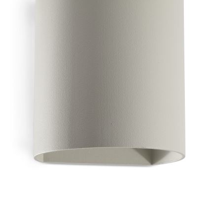 FARO 40524 - Stenska svetilka SOLE 1xGU10/8W/230V siva okrogla