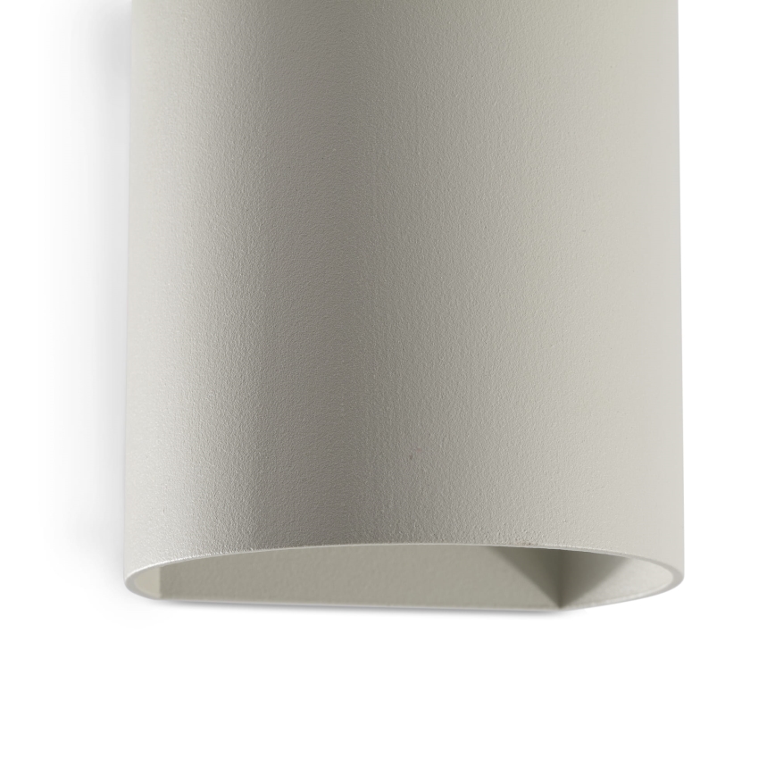 FARO 40524 - Stenska svetilka SOLE 1xGU10/8W/230V siva okrogla