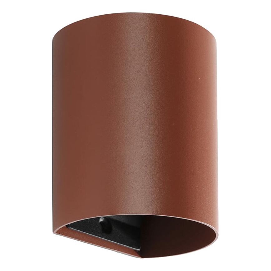 FARO 40525 - Stenska svetilka SOLE 1xGU10/8W/230V opečna okrogla