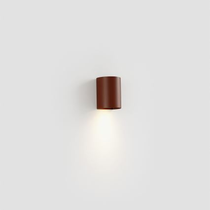 FARO 40525 - Stenska svetilka SOLE 1xGU10/8W/230V opečna okrogla