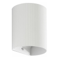 FARO 40526 - Stenska svetilka SOLE 1xGU10/8W/230V bela valovita okrogla