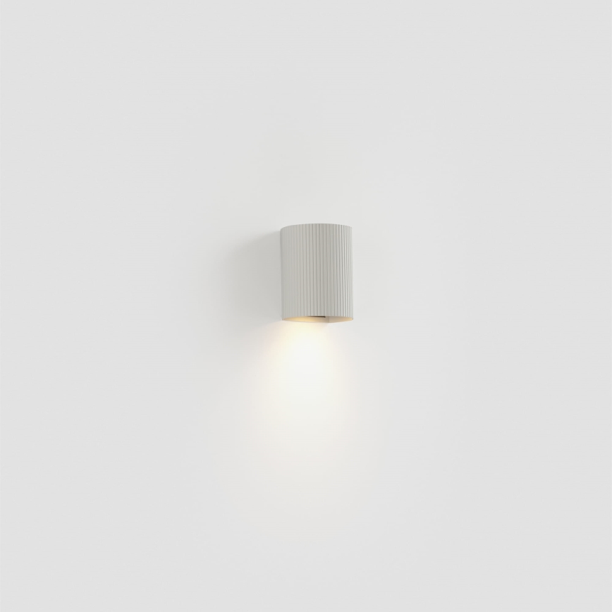 FARO 40526 - Stenska svetilka SOLE 1xGU10/8W/230V bela valovita okrogla