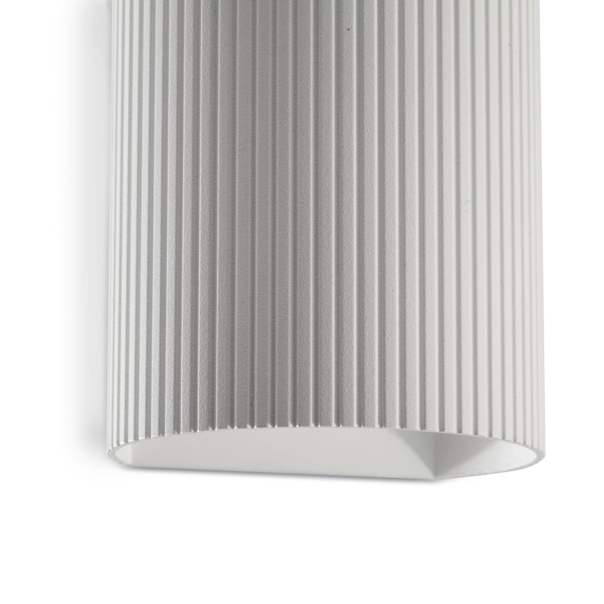 FARO 40526 - Stenska svetilka SOLE 1xGU10/8W/230V bela valovita okrogla