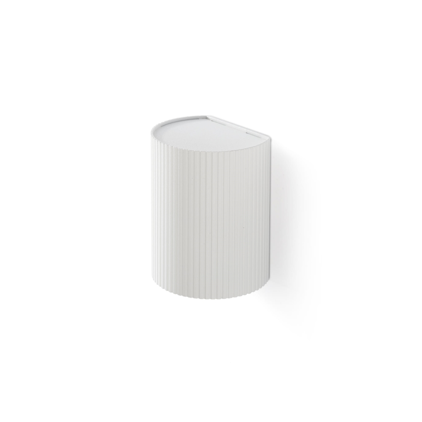 FARO 40526 - Stenska svetilka SOLE 1xGU10/8W/230V bela valovita okrogla
