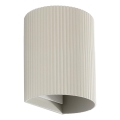 FARO 40528 - Stenska svetilka SOLE 1xGU10/8W/230V siva valovita okrogla