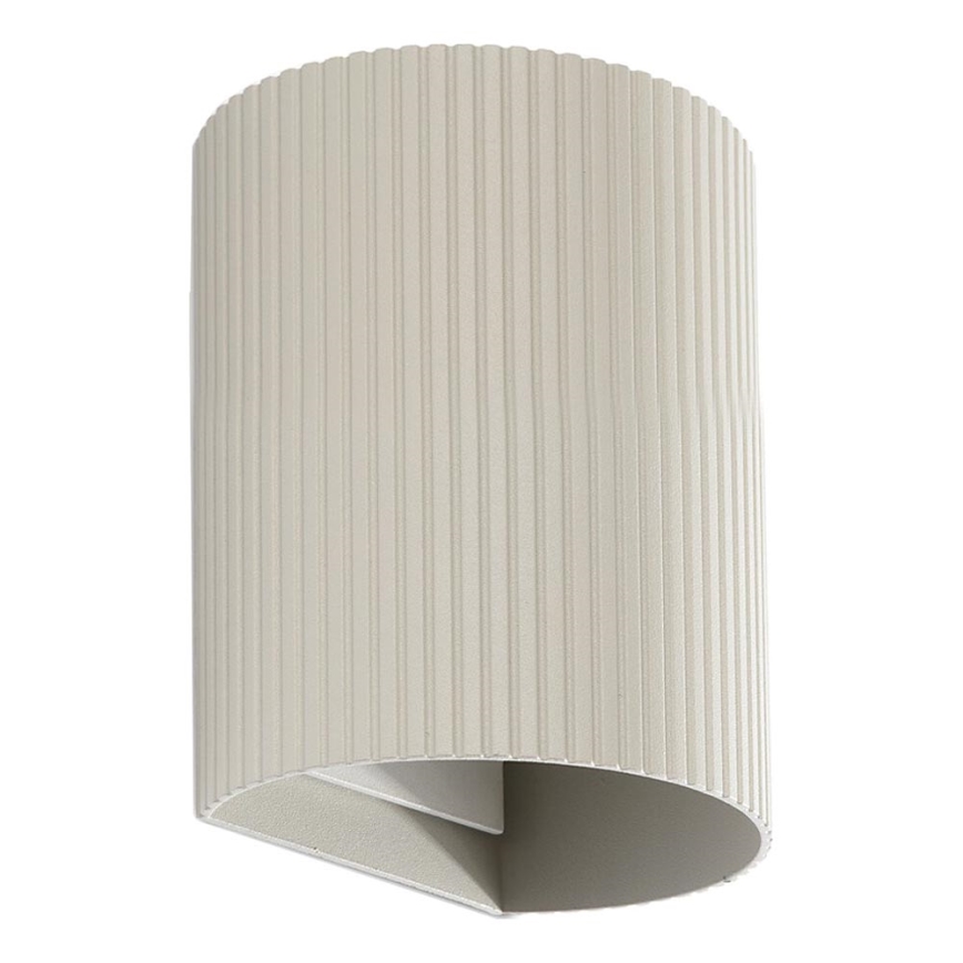 FARO 40528 - Stenska svetilka SOLE 1xGU10/8W/230V siva valovita okrogla