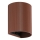 FARO 40529 - Stenska svetilka SOLE 1xGU10/8W/230V opečna valovita okrogla