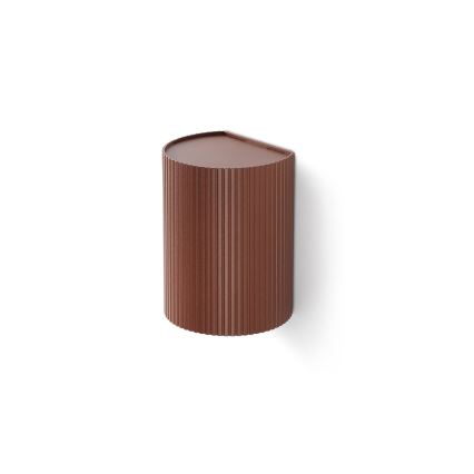 FARO 40529 - Stenska svetilka SOLE 1xGU10/8W/230V opečna valovita okrogla