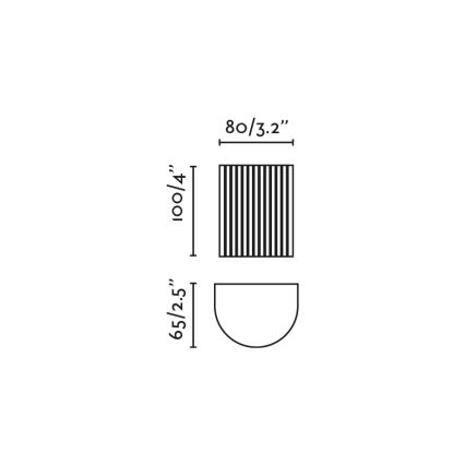 FARO 40529 - Stenska svetilka SOLE 1xGU10/8W/230V opečna valovita okrogla