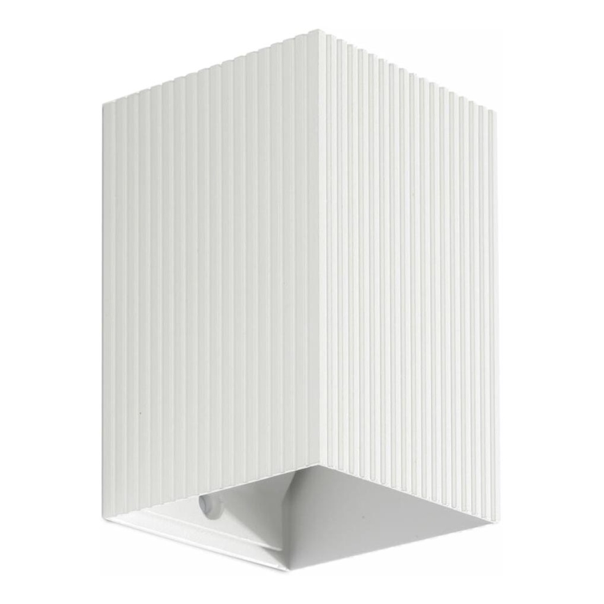 FARO 40534 - Stenska svetilka SOLE 1xGU10/8W/230V bela valovita kvadraten