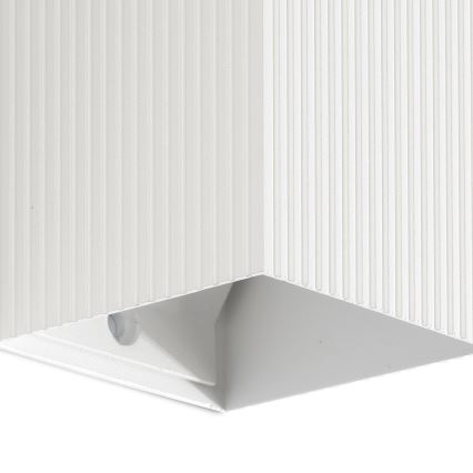 FARO 40534 - Stenska svetilka SOLE 1xGU10/8W/230V bela valovita kvadraten