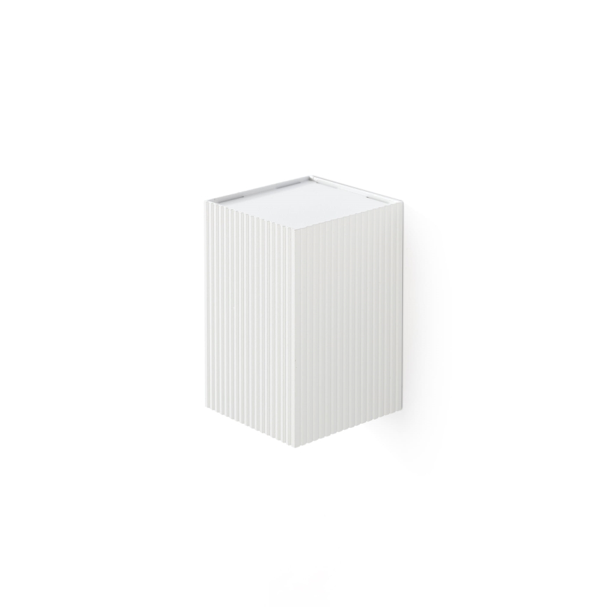 FARO 40534 - Stenska svetilka SOLE 1xGU10/8W/230V bela valovita kvadraten
